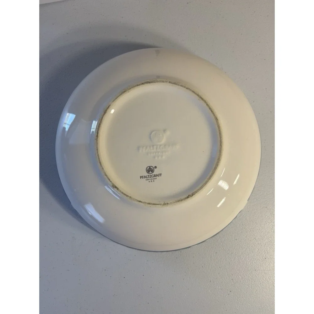 Pfaltzgraff Arbor Vine Stoneware White Floral 8.5